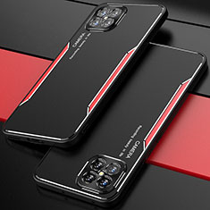 Coque Luxe Aluminum Metal Housse Etui T01 pour Huawei Nova 8 SE 5G Rouge