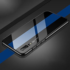 Coque Luxe Aluminum Metal Housse Etui T01 pour Huawei P20 Bleu