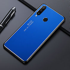 Coque Luxe Aluminum Metal Housse Etui T01 pour Huawei P30 Lite Bleu