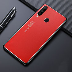 Coque Luxe Aluminum Metal Housse Etui T01 pour Huawei P30 Lite New Edition Rouge
