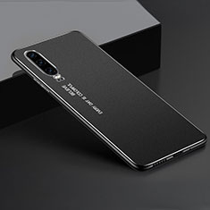 Coque Luxe Aluminum Metal Housse Etui T01 pour Huawei P30 Noir