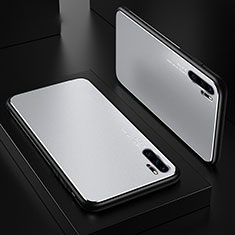 Coque Luxe Aluminum Metal Housse Etui T01 pour Huawei P30 Pro Argent
