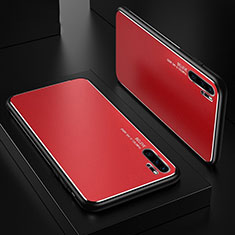 Coque Luxe Aluminum Metal Housse Etui T01 pour Huawei P30 Pro New Edition Rouge