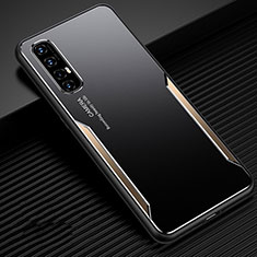Coque Luxe Aluminum Metal Housse Etui T01 pour Oppo Find X2 Neo Or