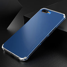 Coque Luxe Aluminum Metal Housse Etui T01 pour Oppo RX17 Neo Bleu