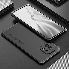 Coque Luxe Aluminum Metal Housse Etui T01 pour Xiaomi Mi 11 5G Noir