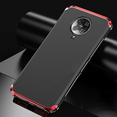 Coque Luxe Aluminum Metal Housse Etui T01 pour Xiaomi Redmi K30 Pro Zoom Rouge et Noir
