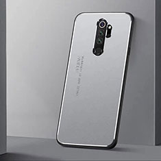 Coque Luxe Aluminum Metal Housse Etui T01 pour Xiaomi Redmi Note 8 Pro Argent