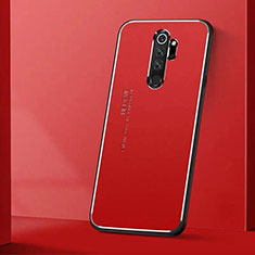 Coque Luxe Aluminum Metal Housse Etui T01 pour Xiaomi Redmi Note 8 Pro Rouge