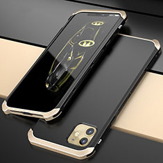 Coque Luxe Aluminum Metal Housse Etui T02 pour Apple iPhone 11 Or