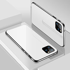 Coque Luxe Aluminum Metal Housse Etui T02 pour Apple iPhone 11 Pro Max Blanc