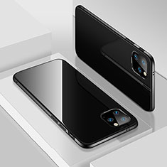 Coque Luxe Aluminum Metal Housse Etui T02 pour Apple iPhone 11 Pro Noir