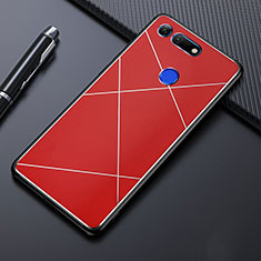 Coque Luxe Aluminum Metal Housse Etui T02 pour Huawei Honor View 20 Rouge