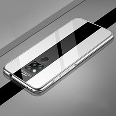 Coque Luxe Aluminum Metal Housse Etui T02 pour Huawei Mate 20 X 5G Argent