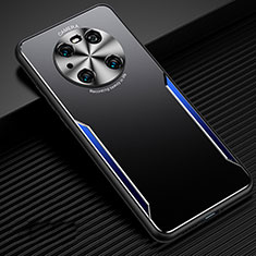 Coque Luxe Aluminum Metal Housse Etui T02 pour Huawei Mate 40 Pro Bleu