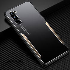 Coque Luxe Aluminum Metal Housse Etui T02 pour Oppo A91 Or