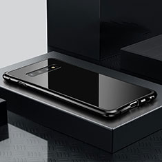 Coque Luxe Aluminum Metal Housse Etui T02 pour Samsung Galaxy S10 Noir