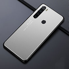 Coque Luxe Aluminum Metal Housse Etui T02 pour Xiaomi Redmi Note 8 Argent