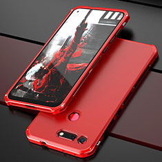 Coque Luxe Aluminum Metal Housse Etui T03 pour Huawei Honor View 20 Rouge