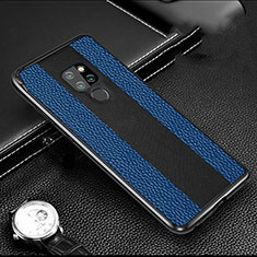 Coque Luxe Aluminum Metal Housse Etui T03 pour Huawei Mate 20 X 5G Bleu