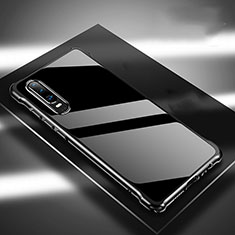 Coque Luxe Aluminum Metal Housse Etui T03 pour Huawei P30 Noir