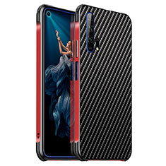 Coque Luxe Aluminum Metal Housse Etui T04 pour Huawei Honor 20 Pro Rouge