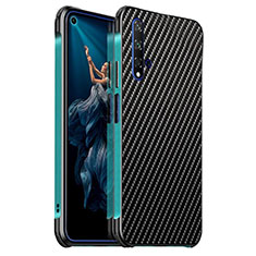 Coque Luxe Aluminum Metal Housse Etui T06 pour Huawei Honor 20S Cyan