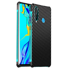 Coque Luxe Aluminum Metal Housse Etui T06 pour Huawei P30 Lite New Edition Cyan
