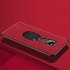 Coque Luxe Aluminum Metal Housse Etui T09 pour Huawei Mate 20 X 5G Rouge