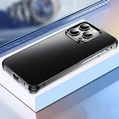 Coque Luxe Aluminum Metal Housse Etui TB1 pour Apple iPhone 15 Pro Noir
