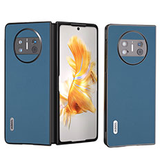 Coque Luxe Cuir et Plastique Housse Etui Mat B02H pour Huawei Mate X5 Bleu