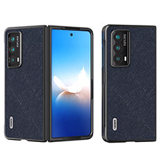 Coque Luxe Cuir et Plastique Housse Etui Mat B20H pour Huawei Honor Magic Vs2 5G Bleu