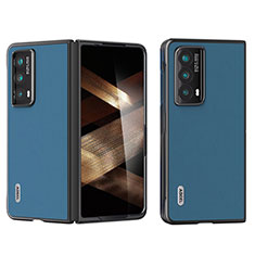 Coque Luxe Cuir et Plastique Housse Etui Mat BH1 pour Huawei Honor Magic Vs2 5G Bleu