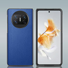 Coque Luxe Cuir et Plastique Housse Etui Mat GS2 pour Huawei Mate X5 Bleu