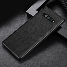 Coque Luxe Cuir et Plastique Housse Etui Mat pour Xiaomi Black Shark 4S 5G Noir