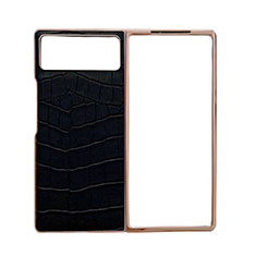 Coque Luxe Cuir et Plastique Housse Etui Mat pour Xiaomi Mix Fold 2 5G Noir