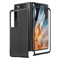 Coque Luxe Cuir et Plastique Housse Etui Mat S02D pour Huawei Honor Magic Vs Ultimate 5G Noir