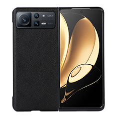 Coque Luxe Cuir et Plastique Housse Etui Mat S03 pour Xiaomi Mix Fold 2 5G Noir