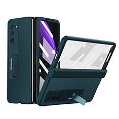 Coque Luxe Cuir et Plastique Housse Etui Mat Z06 pour Samsung Galaxy Z Fold2 5G Vert