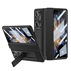 Coque Luxe Cuir et Plastique Housse Etui Mat ZL1 pour Huawei Honor Magic Vs Ultimate 5G Noir