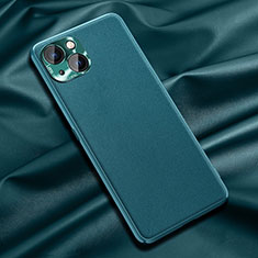 Coque Luxe Cuir Housse Etui A01 pour Apple iPhone 14 Vert