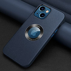 Coque Luxe Cuir Housse Etui A08 pour Apple iPhone 14 Plus Bleu