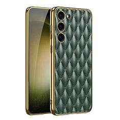 Coque Luxe Cuir Housse Etui AC1 pour Samsung Galaxy S21 Plus 5G Vert