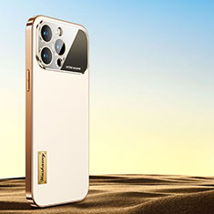 Coque Luxe Cuir Housse Etui AC2 pour Apple iPhone 13 Pro Blanc