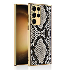 Coque Luxe Cuir Housse Etui AC3 pour Samsung Galaxy S22 Ultra 5G Mixte