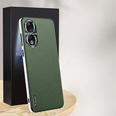 Coque Luxe Cuir Housse Etui AT1 pour Huawei Honor 90 5G Vert