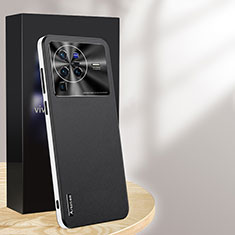 Coque Luxe Cuir Housse Etui AT1 pour Vivo X80 Pro 5G Noir