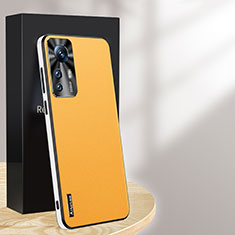 Coque Luxe Cuir Housse Etui AT1 pour Xiaomi Mi 12T 5G Jaune