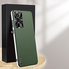 Coque Luxe Cuir Housse Etui AT1 pour Xiaomi Poco F5 Pro 5G Vert
