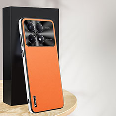 Coque Luxe Cuir Housse Etui AT1 pour Xiaomi Redmi K70 5G Orange